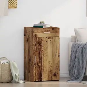 vidaXL Buffet Vidaxl En Bois Ancien 30x42,5x93 Cm En Bois Aggloméré pas cher