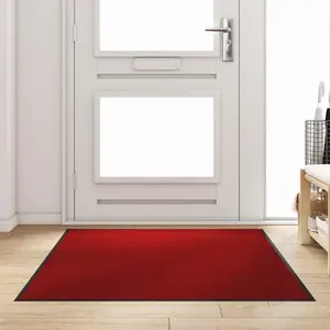 vidaXL Tapis de porte rectangulaire rouge 120x180 cmVendu parvidaxl-be