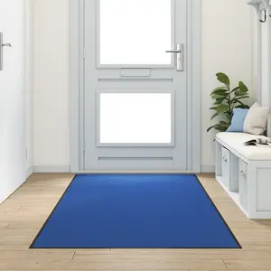 vidaXL Tapis de porte lavable bleu 120x250 cmVendu parvidaxl-be
