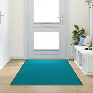 vidaXL Paillasson Lavable Cyan 120x300 cmVendu parvidaxl-be