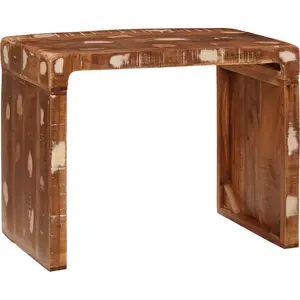 vidaXL Table d'appoint 60 x 35 x 46 cm Bois récupéré massif pas cher