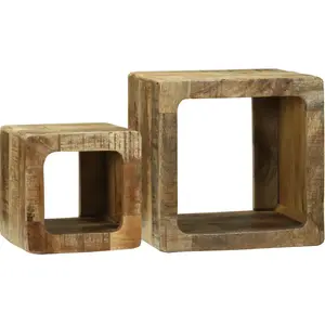 Comparateur de prix : vidaXL Vidaxl Unité Tv 36x36x30 Cm En Bois Massif De Manguier