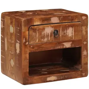 vidaXL Cabinet de chevet mural avec tiroir Multicolore 40 x 30 x 36 cm pas cher