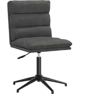 vidaXL Chaise de salle à manger Noir Similicuir pas cher