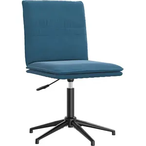Comparateur de prix : vidaXL Chaise à manger Bleu Velours