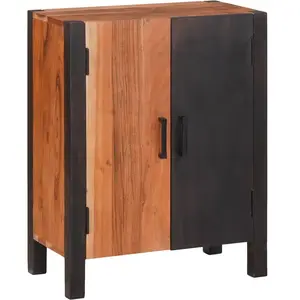 vidaXL Buffets & Commodes Marron 55 x 30 x 75 cm Bois d'acacia massif pas cher