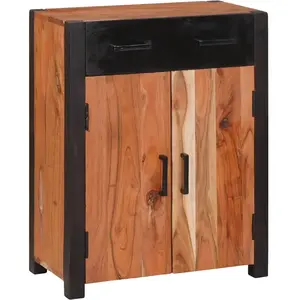 vidaXL Buffets & Commodes Marron 55 x 30 x 75 cm Bois d'acacia massif pas cher