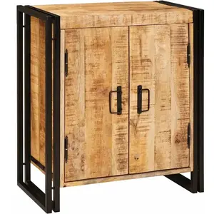 Comparateur de prix : vidaXL Vidaxl Cabinet De Chevet Marron Bois De Mangue Brut Massif