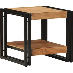 vidaXL Table Basse Vidaxl 40x50x38 Cm En Bois D'acacia Massif pas cher