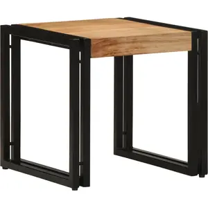 vidaXL Table Basse Vidaxl 40x50x38 Cm En Bois Massif D'acacia pas cher