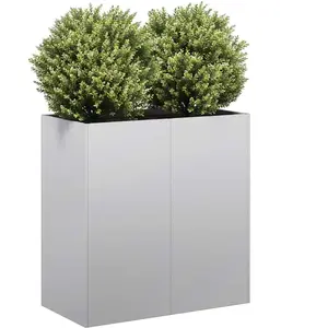 vidaXL - Plantenbak - 80x40x80 - cm - gegalvaniseerd - staal pas cher