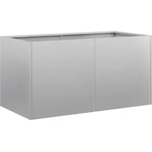 vidaXL Jardinière 80x40x40 cm acier galvanisé pas cher