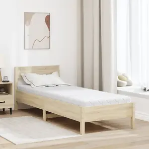 vidaXL Matelas Blanc 200 x 80 cm Tissu 100% polyester pas cher