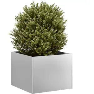 vidaXL Jardinière 40x40x30 cm acier galvanisé pas cher