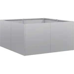 vidaXL Jardinière 80x80x40 cm acier galvanisé pas cher