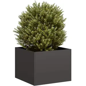 vidaXL Jardinière noir 40x40x30 cm acier pas cher
