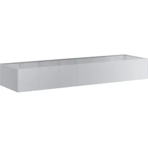 vidaXL Jardinière 280x80x40 cm acier galvanisé pas cher