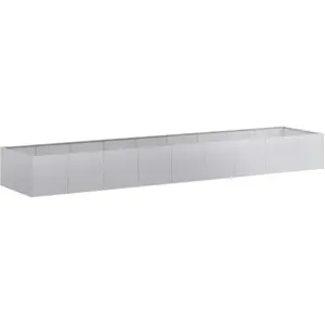 vidaXL Jardinière 360x80x40 cm acier galvanisé pas cher