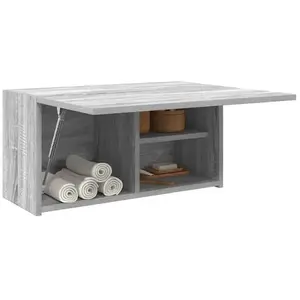 vidaXL Armoire murale de bain sonoma gris 60x25x30cm bois d'ingénierie pas cher