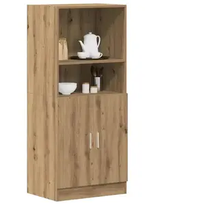 vidaXL Armoire de cuisine chêne artisanal 57x41,5x131,5 cm pas cher