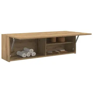 vidaXL Armoire murale de bain chêne artisanal bois d'ingénierie pas cher