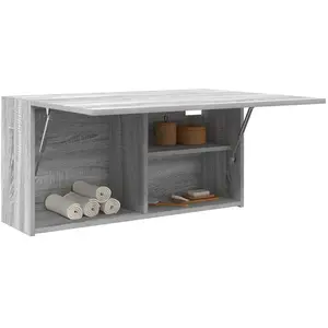vidaXL Armoire murale de bain sonoma gris 80x25x40cm bois d'ingénierie pas cher