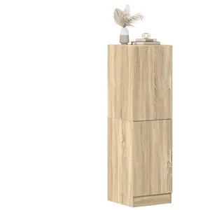 Comparateur de prix : vidaXL Armoire de cuisine chêne sonoma 38x41,5x131,5cm bois ingénierie