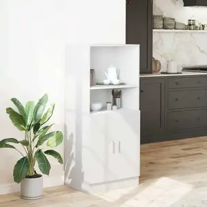 vidaXL Armoire de cuisine blanc 57x41,5x131,5 cm bois d'ingénierie pas cher