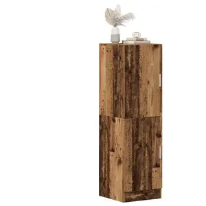 vidaXL Armoire de cuisine vieux bois 38x41,5x131,5 cm bois ingénierie pas cher