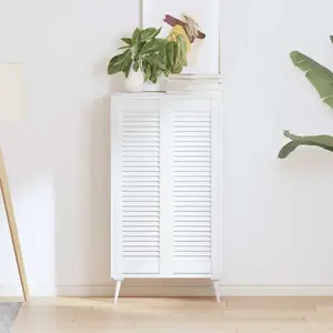 Comparateur de prix : vidaXL - Kastdeuren - louvredesign - 2 - st - 99x29,5 - cm - wit