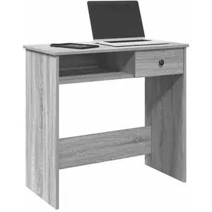 vidaXL Bureau sonoma gris 80x40x75 cm bois d'ingénierie pas cher