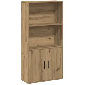 vidaXL Bibliothèque chêne artisanal 60x24x120 cm bois d'ingénierie pas cher