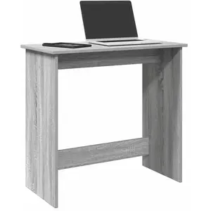 vidaXL Bureau sonoma gris 80x40x75 cm bois d'ingénierie pas cher