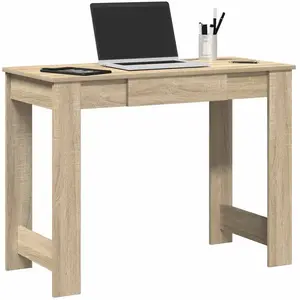 vidaXL Bureau chêne sonoma 100x45x75 cm bois d'ingénierie pas cher