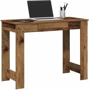 vidaXL Bureau vieux bois 100x45x75 cm bois d'ingénierie pas cher