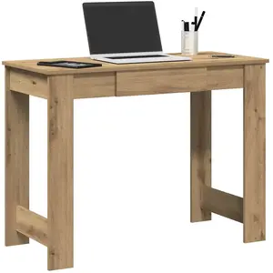 vidaXL Bureau chêne artisanal 100x45x75 cm bois d'ingénierie pas cher