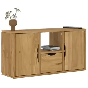 Comparateur de prix : vidaXL Meuble TV avec tiroir ODDA 79x24x40,5 cm bois massif pin