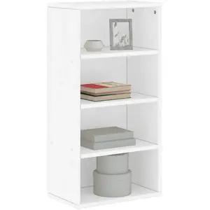 vidaXL Armoire latérale ODDA blanc 40x24x79 cm bois massif pin pas cher