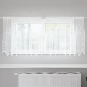vidaXL Rideaux avec des rideaux Blanc 200 x 80 cm Polyester pas cher