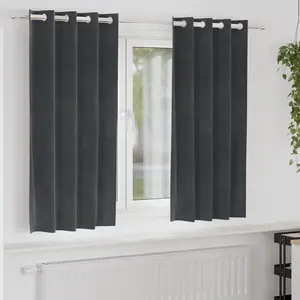 Comparateur de prix : vidaXL Rideaux occultants avec oeillets 2 pcs en velours gris clair