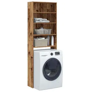 Comparateur de prix : vidaXL Meuble pour machine à laver vieux bois 64x24x190 cm