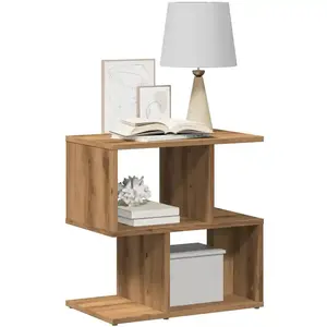 vidaXL Tables de chevet 2 pcs chêne artisanal bois d'ingénierie pas cher