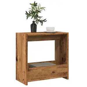 vidaXL Table d'appoint vieux bois 50x26x50 cm bois d'ingénierie pas cher