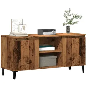 Comparateur de prix : vidaXL Meuble TV vieux bois 102x35x50 cm bois d'ingénierie