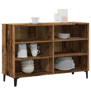 vidaXL Buffet vieux bois 103,5x35x70 cm bois d'ingénierie pas cher