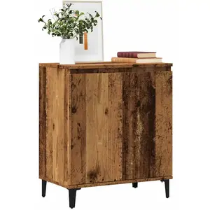 vidaXL Buffet vieux bois 60x35x70 cm bois d'ingénierie pas cher