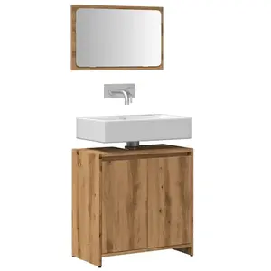 vidaXL Ensemble de meubles salle de bain 2 pcs bois d'ingénierie pas cher