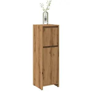 Comparateur de prix : Armoire de bain chêne artisanal 30x30x95 cm bois d'ingénierie vidaXL