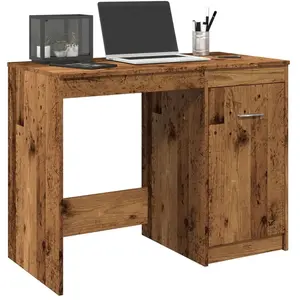 vidaXL Bureau vieux bois 100x50x76 cm bois d'ingénierie pas cher
