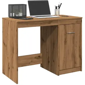 vidaXL Bureau chêne artisanal 100x50x76 cm bois d'ingénierie pas cher